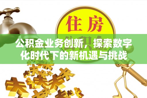 库尔勒公积金业务创新，探索数字化时代下的新机遇与挑战