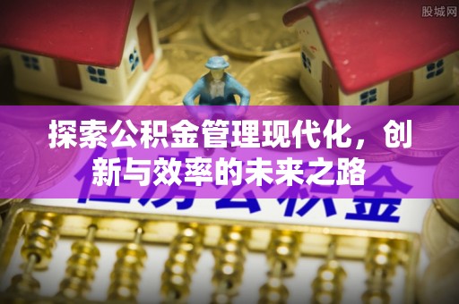 新郑探索公积金管理现代化，创新与效率的未来之路