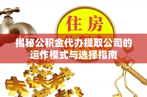 洪湖揭秘公积金代办提取公司的运作模式与选择指南