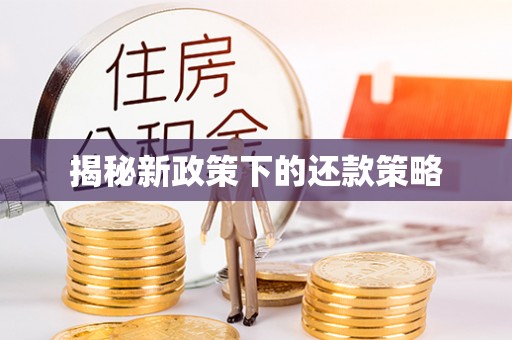 中和揭秘新政策下的还款策略