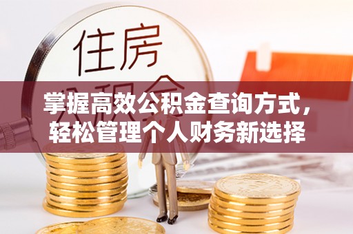 相城掌握高效公积金查询方式，轻松管理个人财务新选择