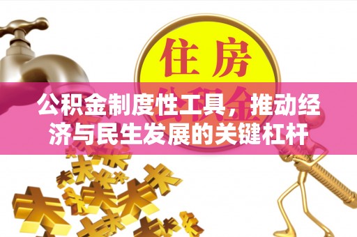 红河公积金制度性工具，推动经济与民生发展的关键杠杆