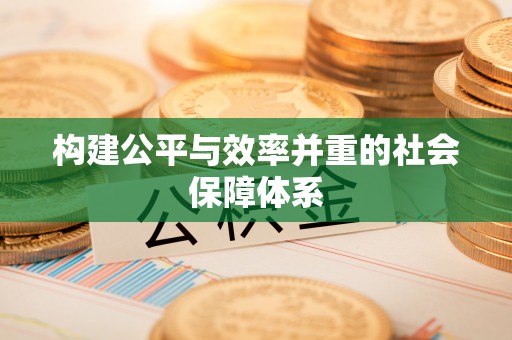 网点构建公平与效率并重的社会保障体系