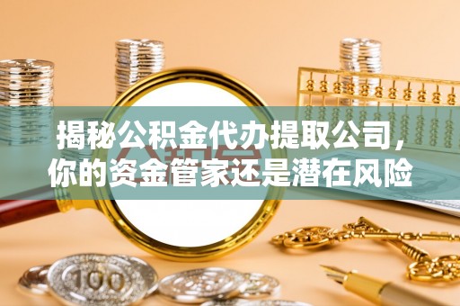 连山揭秘公积金代办提取公司，你的资金管家还是潜在风险？