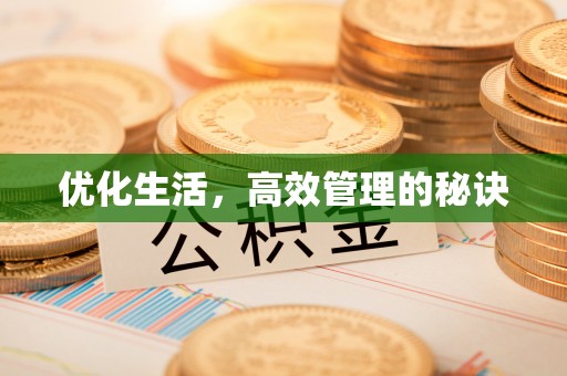 禄丰优化生活，高效管理的秘诀