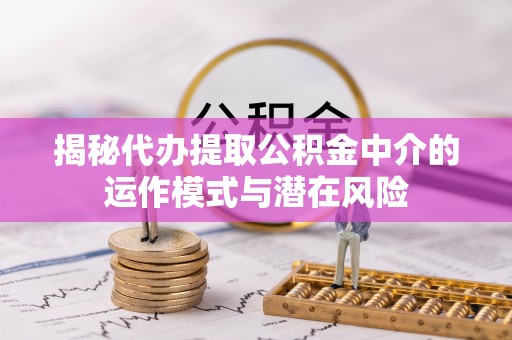 潭子揭秘代办提取公积金中介的运作模式与潜在风险