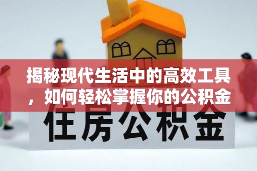 平乡揭秘现代生活中的高效工具，如何轻松掌握你的公积金查询方式