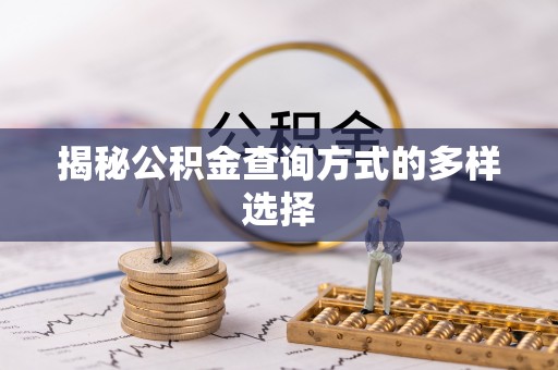 空港揭秘公积金查询方式的多样选择